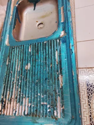 مجلى حوض ستانلس مع حنفيه