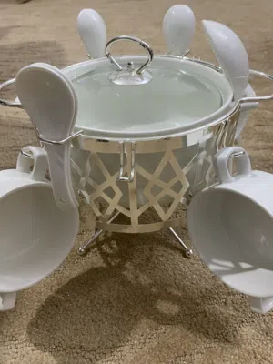 طاقم شربة وطاقم كيك ستة اشخاص