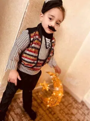 لباس المسلسلات الشامية للأطفال مكون من 5 قطع ، فرح طفلك بأجواء رمضان