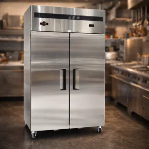ثلاجة فريزر تجاري ستانلس ستيل بابين