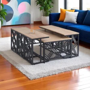 طاولة مجالس و ضيافه و خدمة و تقديم طاولة كبيره + 6 طاولات خدمة ... الدفع عند الاستلام