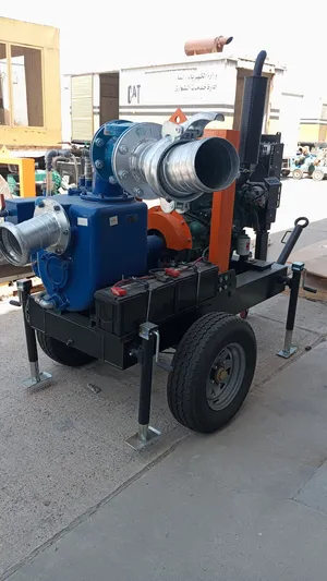 للبيع مضخه 6 إنش تعمل بالديزل مع مقطورة جديده New 6” diesel pump with a trailer