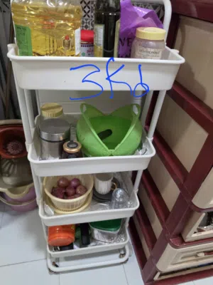 kitcjen storage trolley with wheels