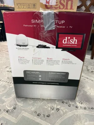 Dish antenna for boats and camping