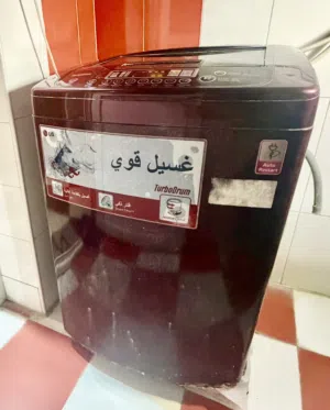 غسالة ملابس ال جي 15كيلو الاصليه غسيل وتنشيف