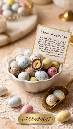 سكاكر وكاندي وجبنه مغليه وتمر محشي