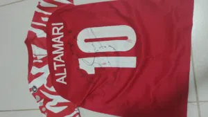 Jordan national team t-shirt 2024  signed by Hassouneh Al-Sheikh