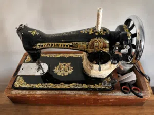 Vintage Butterfly Sewing Machine with Pedal – Perfect Working Condition
