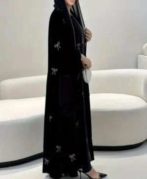 عباي ستاتي + شال مقاسات من 1 ل 6