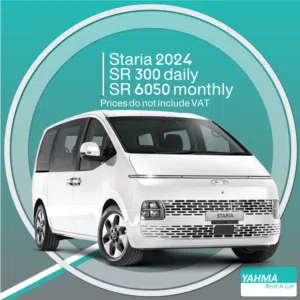 Hyundai Staria 2024 for rent (9 seater) in Dammam
