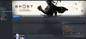 Ghost of Tsushima حساب ستيم نظيف