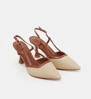 Women beige heels
