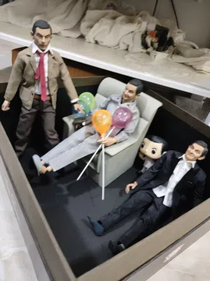 ثلاث مجسمات مستر بين ( صندوق نادر جدا ) mr bean figure