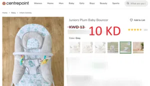 Centerpoint Baby Bouncer – Brand New - Grey