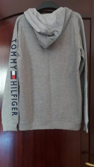 جاكيت هودي جديد ماركة TOMMY HILFIGER قياس ميديوم /لارج لون سكني