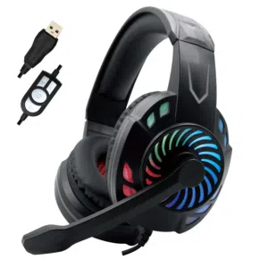 سماعات هيدسيت سلكي للكومبيوتر KOMC KM666 2.1 VIRTUAL SURROUND USB WIRED HEADSET