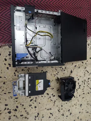 كيس + باور 255W اصلي + مبرد + باي DVD