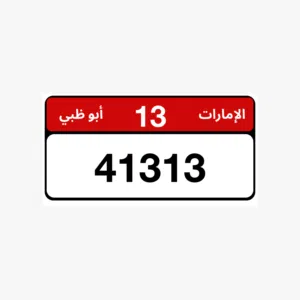 رقم مميز مجرد فئتين 13/41313
