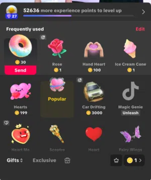 حساب ليفيل 27 تيك توك للبيع