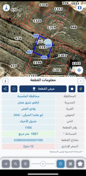 Industrial Land for Sale in Amman Wadi Al-Eish