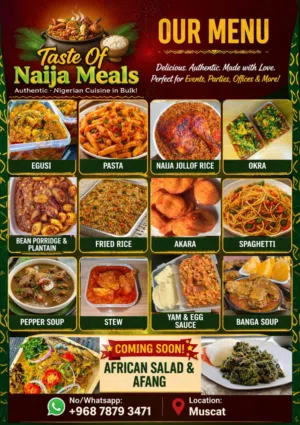 Taste of Naija meals