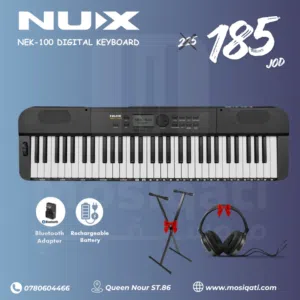 كيبورد NUX-NEK100 مع ستاند يدعم البلوتوث