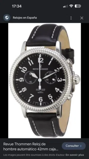 REVUE THOMMEN ORIGINAL WATCH USED