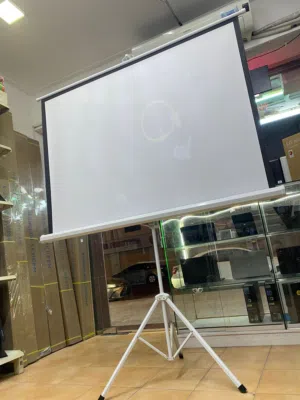 New Box Pack Projector Screen 60",100",120" Tripod Stand/Wall Mounted Electric With Remote