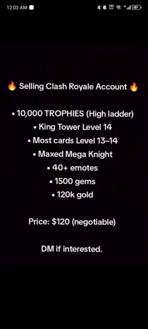 clash account 10k trophies