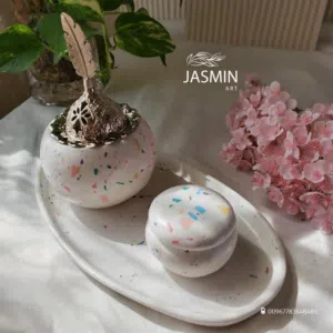 طقم مبخره بالكوستر البيضاوي