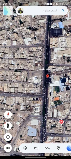 ارضيه على شارعين في شارع تعز وقريبه من شميله