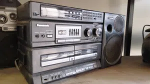 راديو ستيريو FM مع مسجل CD باناسونك