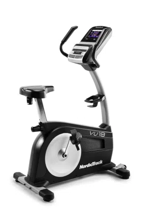 دراجة تمارين ثابتة NordicTrack Commercial VU 19 Upright Bike الذكية مع شاشة – أداء احترافي وكفالة