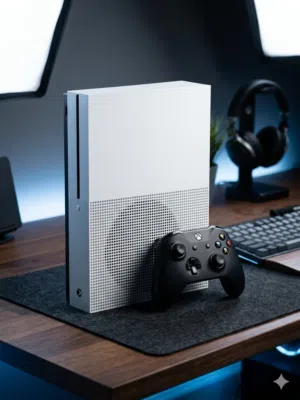 جهاز Xbox One S سعة 1TB بحالة ممتازة ونظيف جداً، بعمل بكفاءة عالية بدون أي مشاكل.