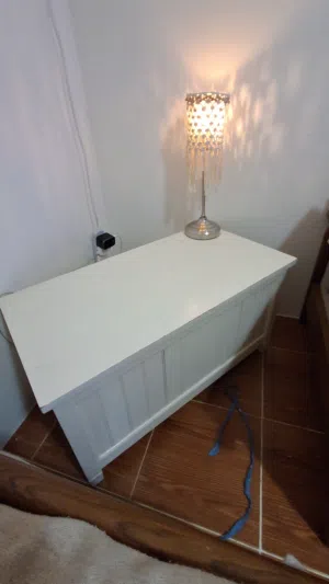 بوكس خشب ابيض من ايكيا