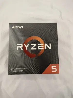 معالج R5 3400G مع كرت و مبرد بكرتونته