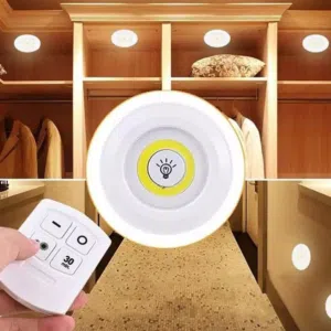 طقم سبوت ت اضاءه LED  ثلاثي مع ريموت