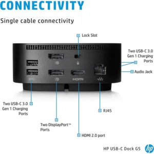 HP USB-C Dock G5 Essential Workspace Docking Station موزع منافذ