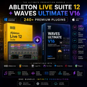 Ableton Live Suite 12 + Waves Ultimate V16  240+ Plugins  Win & Mac