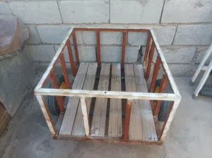 عربانه حديد جديده ما ماشيه زيرو بس من المطر تغير لون الحديد