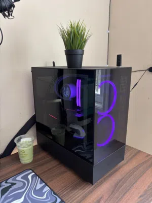 Fully custom gaming pc black and white build light usage   جهاز جمنج بيسي قوي جداً  إستعمال خفيف