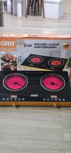 الطباخ الكهربائي الزجاج الحراري قوة وسرعة في الطب 3500 واط فعلي لكل عين قياس 67×40 سم