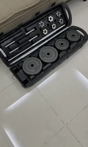 شنطه أوزان 50kg مع بنش شبه جديده