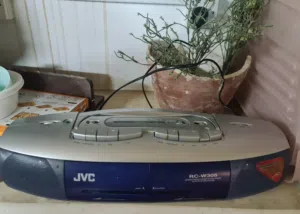مسجل ماركة JVC نظام كاسيت بابين