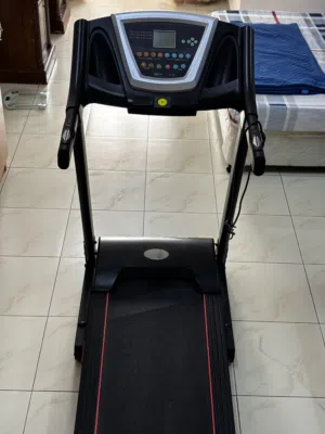 Black folding Treadmill