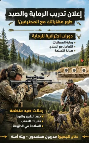 تعليم الرماية والتهديف وفنون الصيد