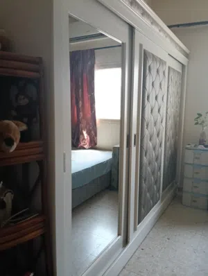 Bed Set with medicated mattress , 3door wardrobe and dressing table