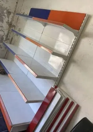 ارفف معدنية محلات تجارية سكفالي جديد