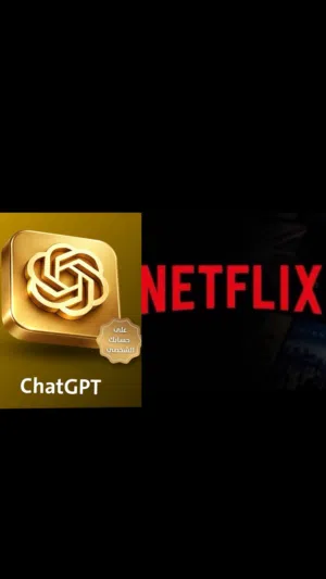 اشتراك شات جي بي تي chat gbt ونتفليكس شهر او سنه او 6 شهور بسعر حرق وارخص من الموقع