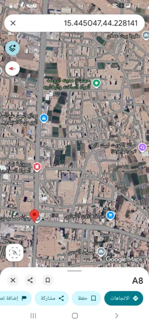 للبيع ارض بالروضه بالقرب من جواله مصعب في موقع مميز